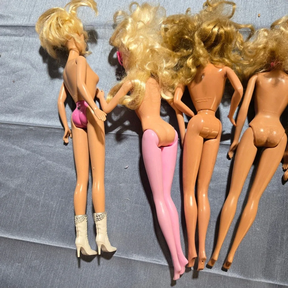 Vintage Mattel‎ Barbie Doll Lot of 5 Blonde Strawberry Blonde 1966-2007